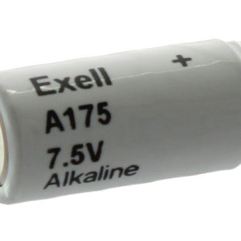 Exell A175 1501 7.5V Alkaline Industrial Battery for Pet Collars, Gun Scopes, Microphones - Replaces EN175A