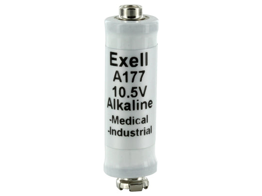 Exell A177 10.5V Alkaline Industrial Battery for Microphones - Replaces Eveready EN177A, Duracell PC177A