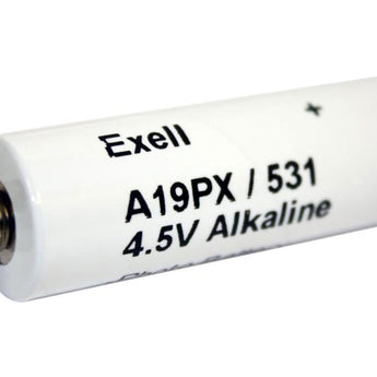 Exell A19PX 531 4.5V Alkaline Industrial Battery for Polaroid Cameras - Replaces Eveready 531