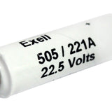 Exell A221 505A 22.5V Alkaline Industrial Battery for AVO Meters, Transistor Radios - Replaces Eveready 505, NEDA 221