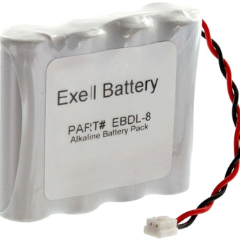 Exell EBDL-8 6V Door Lock Battery Pack - Front Shot