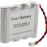 Exell EBDL-8 6V Door Lock Battery Pack - Front Shot