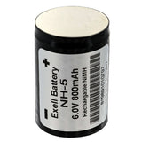 Exell NH5 800mAh 6V Nickel Metal Hydride (NiMH) Rechargeable Camera Battery for Hasselblad 500 EL