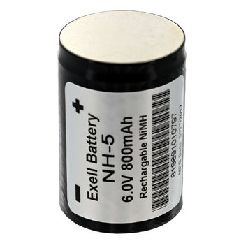 Exell NH5 800mAh 6V Nickel Metal Hydride (NiMH) Rechargeable Camera Battery for Hasselblad 500 EL