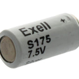 Exell S175 150mAh 7.5V Silver Oxide (Zn/Ag20) Microphone Battery