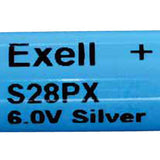 Exell S28PX 4SR44 150mAh 6V Silver Oxide (Zn/Ag20) Camera Battery - Equivalent to PX28, 544 - Bulk