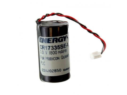 Energy+ CR17335SE-WR 1800mAh 3V Lithium Primary (LiMNO2) Battery Pack for Quantum PLC Logic Controllers - Heat Sealed Bag