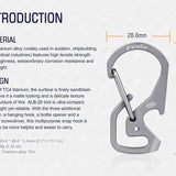 Fenix ALB-20 Multi-Purpose Snap Hook - TC4 Titanium Alloy