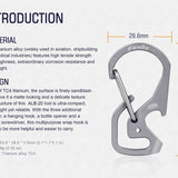 Fenix ALB-20 Multi-Purpose Snap Hook - TC4 Titanium Alloy