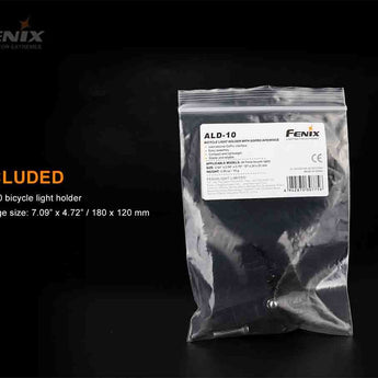 Fenix ALD-10 Bike Light Holder with GoPro Interface - Compatible with all Fenix Bike Lights