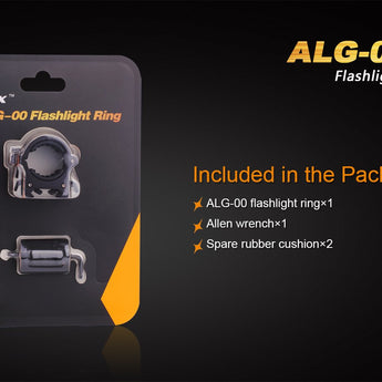 Fenix ALG-00 Flashlight Ring Picatinny Rail Mount with Quick Rail Clip