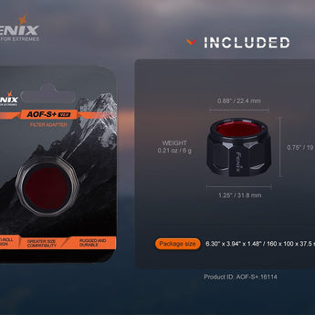 Fenix AOF-S Plus V2.0 Filter for the E, LD and PD Series Flashlights