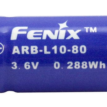 Fenix ARB-L10-80 10180 80mAh 3.6V Unprotected Lithium Ion (Li-ion) Button Top Battery