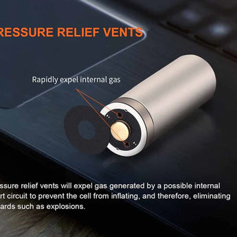 Fenix ARB-L18-1100 18350 1100mAh 3.6V Protected Lithium Ion (Li-ion) Button Top Battery