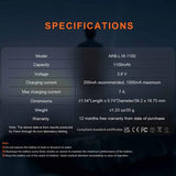 Fenix ARB-L18-1100 18350 1100mAh 3.6V Protected Lithium Ion (Li-ion) Button Top Battery