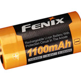 Fenix ARB-L18-1100 18350 1100mAh 3.6V Protected Lithium Ion (Li-ion) Button Top Battery