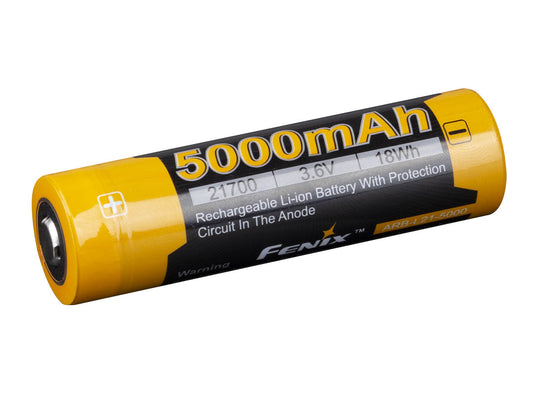 Fenix ARB-L21-5000 21700 5000mAh 3.6V Protected High-Drain Lithium Ion (Li-ion) Button Top Battery