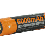 Fenix ARB-L21-6000 21700 6000mAh 3.6V Protected High-Drain Lithium Ion (Li-ion) Button Top Battery