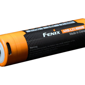 Fenix ARB-L21-6000B 21700 6000mAh 3.6V Protected Lithium Ion (Li-ion) Button Top Battery with Built-In USB-C Charging Port