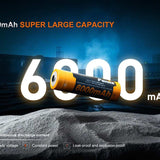 Fenix ARB-L21-6000B 21700 6000mAh 3.6V Protected Lithium Ion (Li-ion) Button Top Battery with Built-In USB-C Charging Port