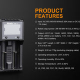 Fenix ARE-A2 Dual Channel Smart Charger for Li-ion, NiMH, and NiCd Batteries