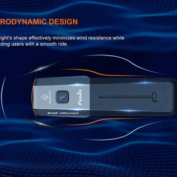 Fenix BC22R USB-C Rechargeable LED Bike Light - 1400 Lumens - Luminus SST40 - Includes 1 x 18650