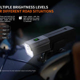 Fenix BC22R USB-C Rechargeable LED Bike Light - 1400 Lumens - Luminus SST40 - Includes 1 x 18650