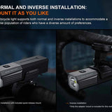 Fenix BC22R USB-C Rechargeable LED Bike Light - 1400 Lumens - Luminus SST40 - Includes 1 x 18650