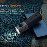 Fenix BC22R USB-C Rechargeable LED Bike Light - 1400 Lumens - Luminus SST40 - Includes 1 x 18650