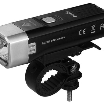 Fenix BC25R Rechargeable Bike Light - CREE XP-G3 LED - 600 Lumens - Includes Built-In 2600mAh Li-ion Battery Pack