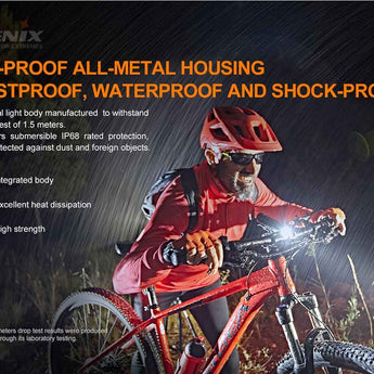 Fenix BC26R USB-C Rechargeable LED Bike Light - 1600 Lumens - Luminus SST40 - Includes 1 x 21700