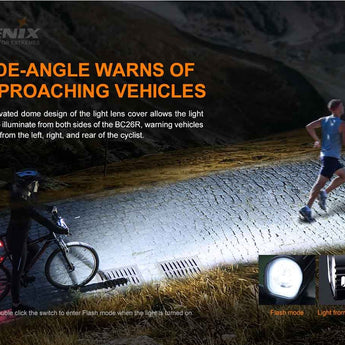 Fenix BC26R USB-C Rechargeable LED Bike Light - 1600 Lumens - Luminus SST40 - Includes 1 x 21700