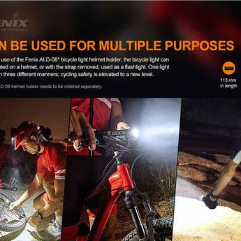 Fenix BC26R USB-C Rechargeable LED Bike Light - 1600 Lumens - Luminus SST40 - Includes 1 x 21700