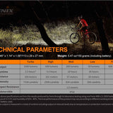 Fenix BC26R USB-C Rechargeable LED Bike Light - 1600 Lumens - Luminus SST40 - Includes 1 x 21700