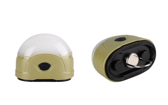 Fenix CL20 Camping Lantern with Magnetic Base - 9 x LEDs - Neutral White - 165 Lumens - Uses 1 x CR123A or 2 x AAs - Olive Green