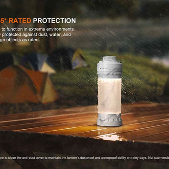 Fenix CL22R USB-C Rechargeable LED Lantern - 500 Lumens - Uses Built-in 2600mAh Li-ion Battery Pack - Iceberg White, Polar Night Black, or Wild Green