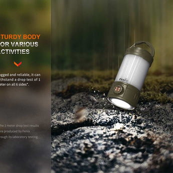 Fenix CL26R Pro USB-C Rechargeable LED Lantern - 650 Lumens - Includes 1 x 21700 - Olive Drab, Grey Camo, or White Marble