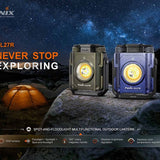Fenix CL27R USB-C Rechargeable LED Lantern - 1600 Lumens - Includes 1 x 21700 - Wild Green or Glacier Blue