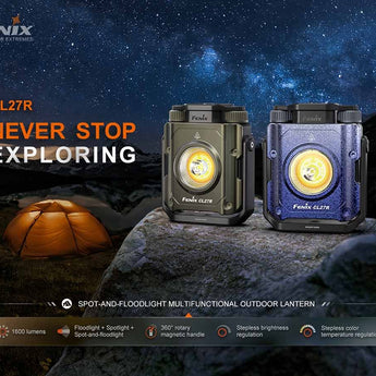 Fenix CL27R USB-C Rechargeable LED Lantern - 1600 Lumens - Includes 1 x 21700 - Wild Green or Glacier Blue