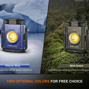 Fenix CL27R USB-C Rechargeable LED Lantern - 1600 Lumens - Includes 1 x 21700 - Wild Green or Glacier Blue