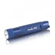 Fenix E01 Mini Everyday Carry Flashlight - Nichia White GS LED - 13 Lumens - Includes 1 x AAA - Blue
