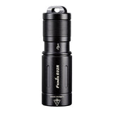 Fenix E02R Rechargeable KeyChain Flashlight - Luminus SST20 - 200 Lumens - Uses Built-In 120mAh Li-Poly Battery Pack - Available in Black, Blue or Brown