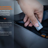 Fenix E03R-V2 USB-C Rechargeable LED Keychain Flashlight - 500 Lumens - Uses Built-in 400mAh Li-ion Battery Pack - Grey or Blue