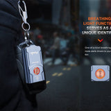 Fenix E03R-V2 USB-C Rechargeable LED Keychain Flashlight - 500 Lumens - Uses Built-in 400mAh Li-ion Battery Pack - Grey or Blue