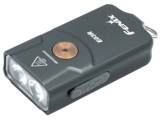Fenix E03R USB-C Rechargeable LED Keylight - 260 Lumens - Uses Built-In 200mAh Li-Poly Battery Pack