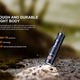 Fenix E09R USB-C Rechargeable LED Flashlight - Luminus SST20 - 600 Lumens - Includes Built-In 800mAh Li-Poly Battery Pack