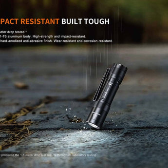 Fenix E12 V3 Compact Everyday Carry LED Flashlight -Luminus SST20 LED - 200 Lumens - Includes 1 x AA