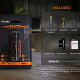 Fenix E12 V3 Compact Everyday Carry LED Flashlight -Luminus SST20 LED - 200 Lumens - Includes 1 x AA