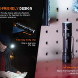 Fenix E12 V3 Compact Everyday Carry LED Flashlight -Luminus SST20 LED - 200 Lumens - Includes 1 x AA