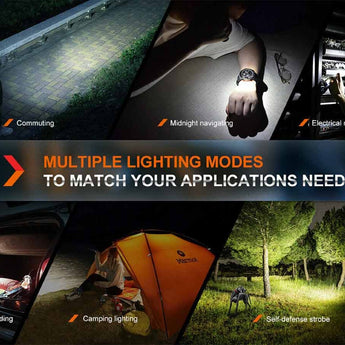 Fenix E18R-V2 USB-C Rechargeable EDC LED Flashlight - Luminus SST40 - 1200 Lumens - Includes 1 x 16340